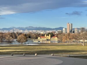 Photo of the City of Denver taken from City Park.